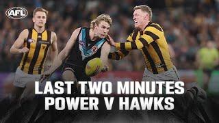 Last Two Minutes Port Adelaide v Hawthorn  Semi Final 2024  AFL