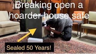 Safe sealed since 1970 today it gets opened up Hoarder House Safe opening