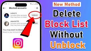 How To Delete Instagram Block List Without Unblock 2024 Android & iOS