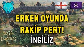 Bizansa karşı çok temiz baskı - Age of Empires IV İngiliz - 1v1  AoE4