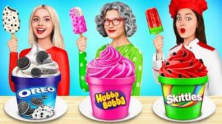 Me vs Grandma Cooking Challenge  Cake Decorating Cooking Secrets by MEGA GAME