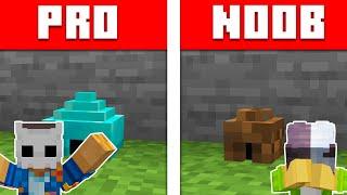 NOOB vs PRO GÜVENLİKLİ MİNİK EV YAPI KAPIŞMASI - Minecraft