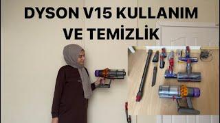 Dyson v15 süpürge inceleme başlıkları söküp takma temizliği kullanım alanları #dysonv15  #süpürge