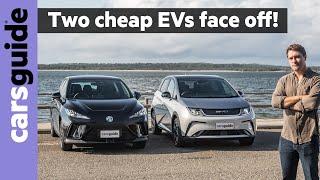 MG4 vs BYD Dolphin 2024 comparison review Two of the cheapest new electric cars but which is best?