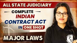 Indian Contract Act One Shot  Major Law  State Judiciary Exam