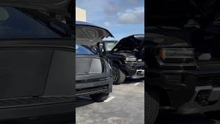 Tesla Cybertruck Hummer EV and F-150 Lightning #shorts #teslaclubsocal