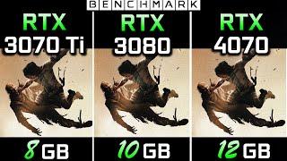 RTX 3070 Ti vs RTX 3080 vs RTX 4070  2k - 1440p  Test in 10 Games  Benchmark