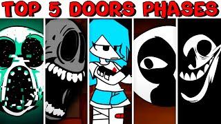 Top 5 DOORS Phases in Friday Night Funkin