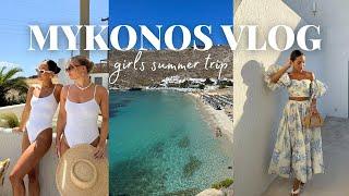 MYKONOS TRAVEL VLOG  what I wore holiday outfits where to eat & stay in Mykonos