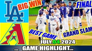 Los Angeles Dodgers Vs. D- backs TODAY FULL Game Highlights  MLB Season 2024