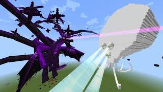 Ender Dragon Storm vs. White Crackers Wither Storm  Minecraft NO LAG AT ALL