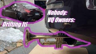 Using  A REAL TRUMPET as a 350z EXHAUST