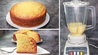 Sponge Cake In Blender  Vanilla Sponge Cake Recipe Without Oven  Yummy