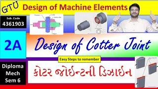 DME  Design of Cotter Joint  Shear Stress  Tensile Stress