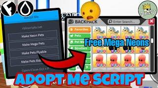 NEW Adopt Me Script  Make Mega Neon Pets & More  Hydrogen and Fluxus - Roblox Mobile Exloiting