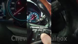 Chevrolet Equinox 2018 обновление данных датчика уровня масла.