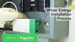 Wiser Energy Residential Monitoring Installation Video  Schneider Electric