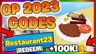 RESTAURANT TYCOON 2 CODES *2023* ALL NEW OP SECRET ROBLOX RESTAURANT TYCOON 2 NEW CODES