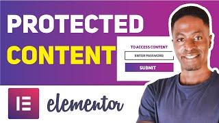 How To Password Protect Content Using Elementor