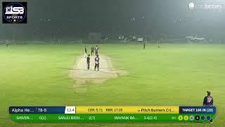 Live Cricket Match  Pitch Burners Cricket Club vs Alpha Heroes  24-Jun-23 0823 PM 20 overs  MSBL