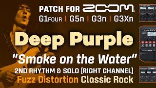 Deep Purple Smoke on the Water Ritchie Blackmore Solo & 2nd Guitar preset Zoom G1FourG5nG3xG3xn