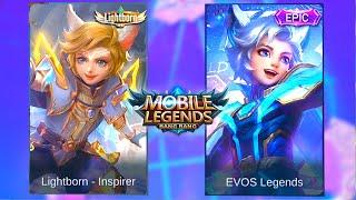 Harith  Evos Legends Skin VS Lightborn-Inspirer Skin  Mobile Legends Bang Bang