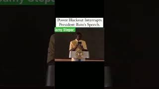 Power Blackout Interrupts President Rutos Speech