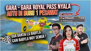 ROYALPASS NYALA ? AUTO DIBURU 1 PESAWAT  SAMPE DI BACOTIN DI MIC ALL  - PUBG MOBILE INDONESIA