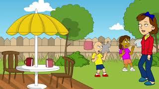 Dora hangs out with Caillou and both get grounded