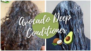 DIY EMULSIFIED FRESH AVOCADO  DEEP CONDITIONER  Instant Repair for Dull Damaged & Dry Hair