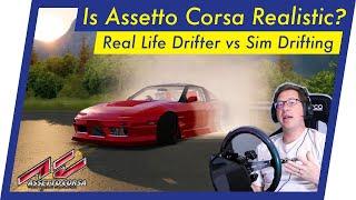 Is Assetto Corsa Drifting REALISTIC? Real Drifter vs Fanatec Sim