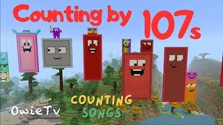 Counting by 107s Song  Minecraft Numberblocks Counting Songs  Math and Number Songs for Kids