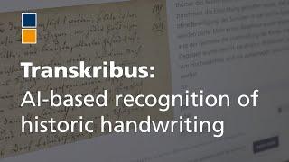 Transkribus AI-based recognition of historic handwriting