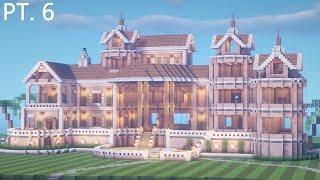 Minecraft HUGE Suburban Mansion Tutorial #5  Part 6