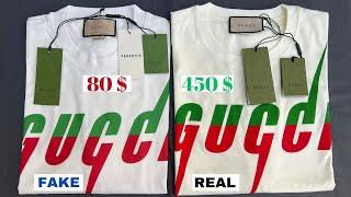 Fake vs Real Gucci T-shirt