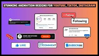 How To Add Social Media Icons To Video  For YouTube TikTok and Instagram