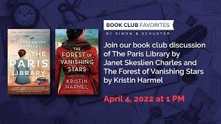 March Book Club Favorites Historical Fiction Chat with Janet Skeslien Charles and Kristin Harmel