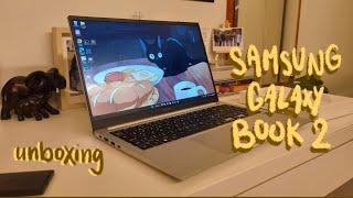 chill laptop unboxing  samsung galaxy book2   studio ghibli + kpop