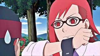 Karin Asks Sarada To Bite Her Arm Boruto Funny Moments