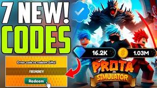 update *NEW* ALL WORKING CODES FOR PROTA SIMULATOR CODES ROBLOX PROTA SIMULATOR CODES 2024 june