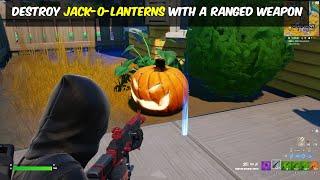 Destroy Jack-o’-Lanterns with a Ranged Weapon - Fortnitemares Quest
