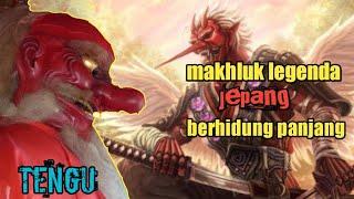 Tengu mahkluk terbang mistis dari jepang yang berhidung panjang mitology Japanese