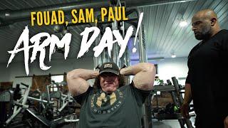 HOSSTILE ARM DAY  Fouad Abiad Sam Sulek & Paul Lauzon  Hosstile Supplements