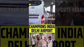 CHAMPIONS INDIA ARRIVES AT DELHI AIRPORT- ROHIT KOHLI- INDIAN TEAM
