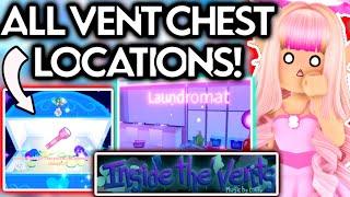 ALL CHEST LOCATIONS IN THE DORM VENTS HOW TO GET RAINY CLASSROOM CHEST & MORE ROBLOX Royale High