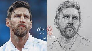 Open the doors of creativity drawing Lionel Messi the Loomis method step by step