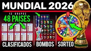 Estos serían los 48 Paises CLASIFICADOS al Mundial 2026  - Bombos + Llaves y Sorteo de Grupos