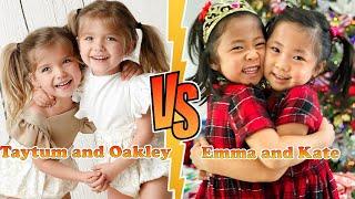Taytum and Oakley Fisher VS Emma and Kate Kaji Family Transformation 2024  From Baby To Now