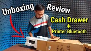 Unboxing & Review Paket Cash Drawer 4 Slot + Printer Bluetooth