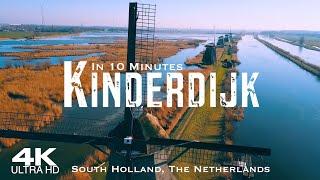 KINDERDIJK 2023  Drone Aerial 4K  Rotterdam Holland Netherlands